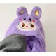Gorro y Bufanda de Peluche Lila con Diseño de Conejo, Set de Accesorio de Invierno Suave 5