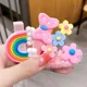 Set de 20 Ganchitos de Plástico Multicolor para Niña con Diseños de Flores y Frutas 4