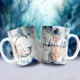 Taza Acuarela Marino Inicial Personalizada con Nombre ?