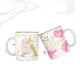 Taza Rosas Doradas Inicial Personalizada con Nombre ?