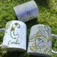 Taza Margaritas Inicial Personalizada con Nombre 8