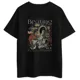 Polo Streetwear Beating: collage de corazon y flores estilo urbano