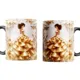 Taza Quinceanera 15 Anos: diseno 3D princesa con flores rosas 8